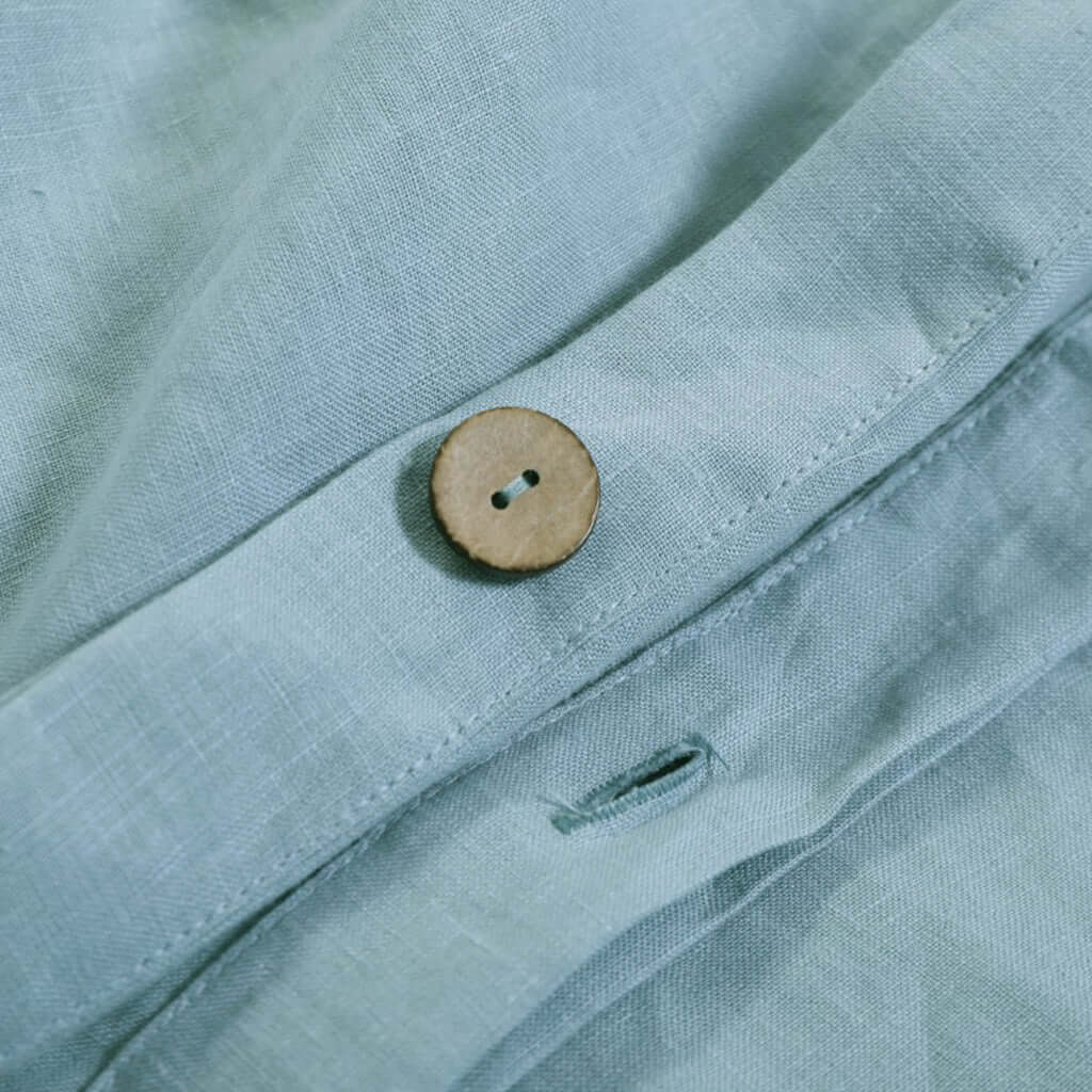 Ensemble de housse de couette en lin DOUX AQUA - Literie - Déco et moi