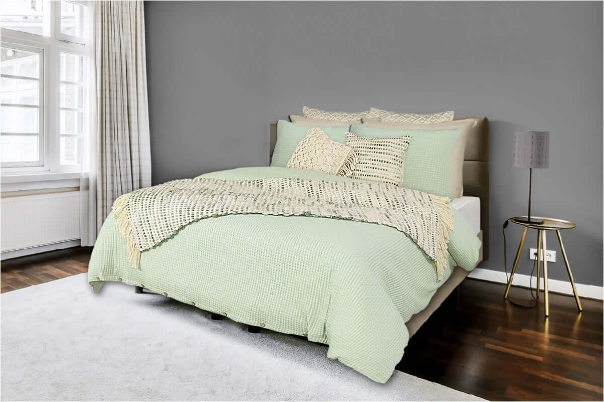 Ensemble de housse de couette gaufrée RINELA - Literie - Déco et moi