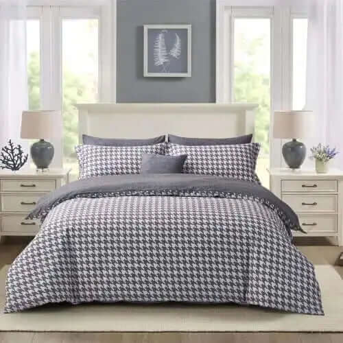 Ensemble de housse de couette JUSTINE ( 4 pièces ) - Housse de couette N. Home - $192.95! Literie-Déco et moi 
