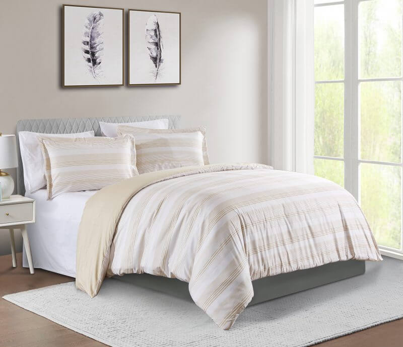 Ensemble de housse de couette KRIS ( Lin) - Literie - Déco et moi