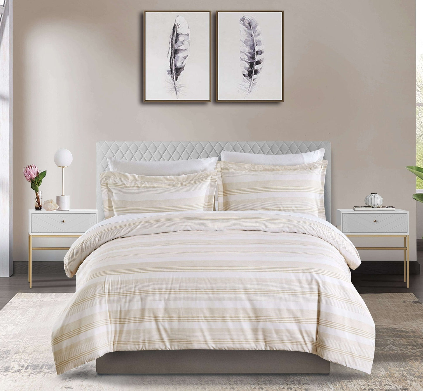 Ensemble de housse de couette KRIS ( Lin) - Literie - Déco et moi