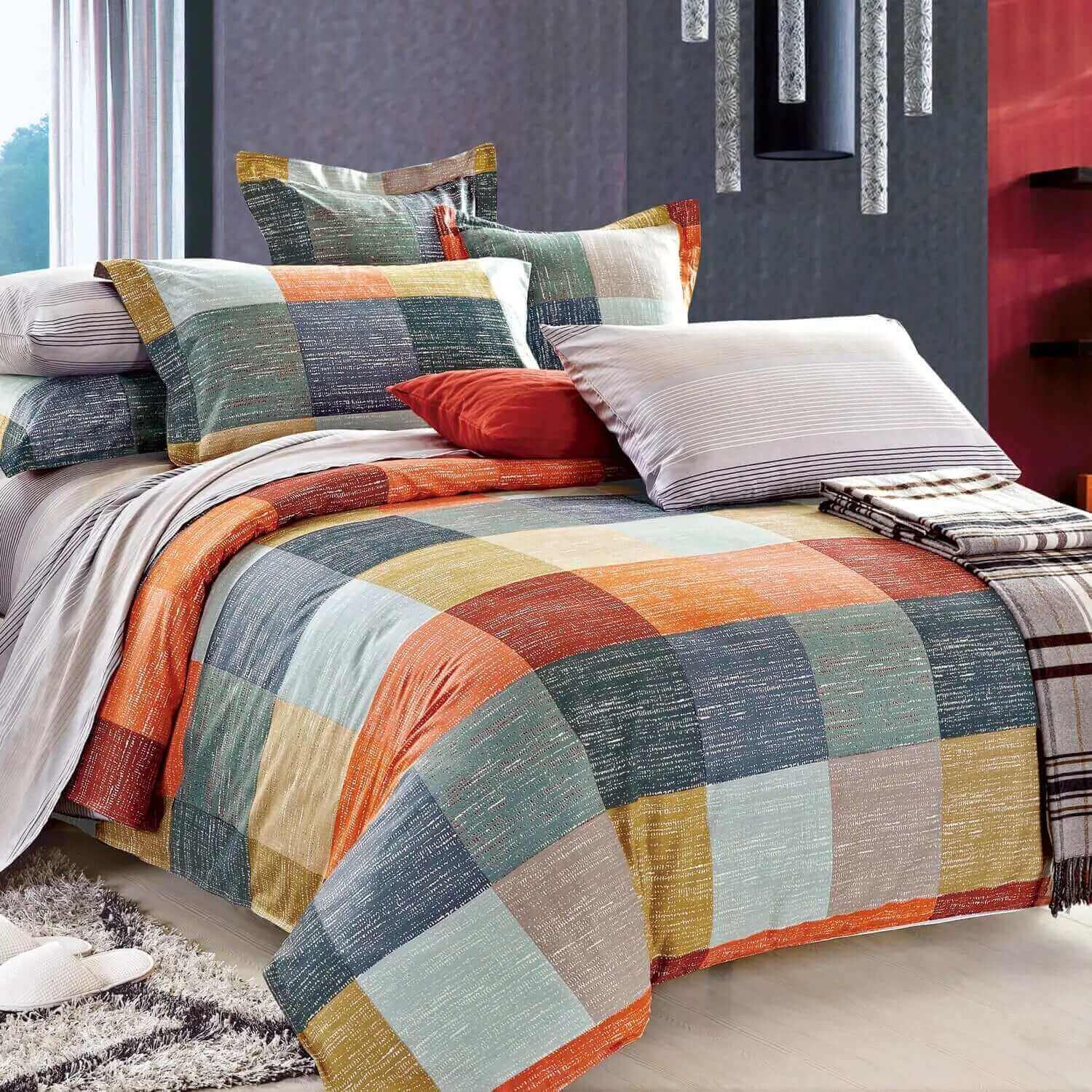 Ensemble de housse de couette MÉRIDIAN ( 4 pièces ) - Housse de couette N. Home - $139.95! Literie-Déco et moi 