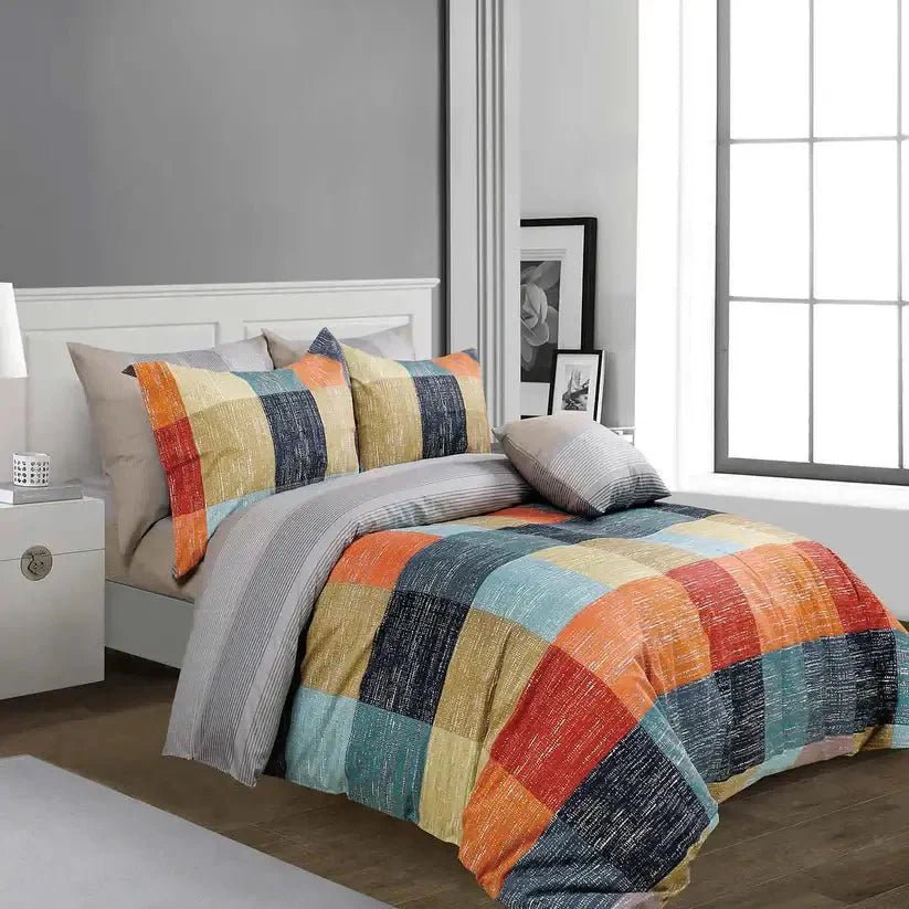 Ensemble de housse de couette MÉRIDIAN ( 4 pièces ) - Literie - Déco et moi