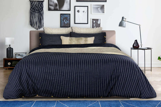 Ensemble de housse de couette NORRIS ( GRIS ANTHRACITE ) - Housse de couette rjs trading - $169.99! Literie-Déco et moi 