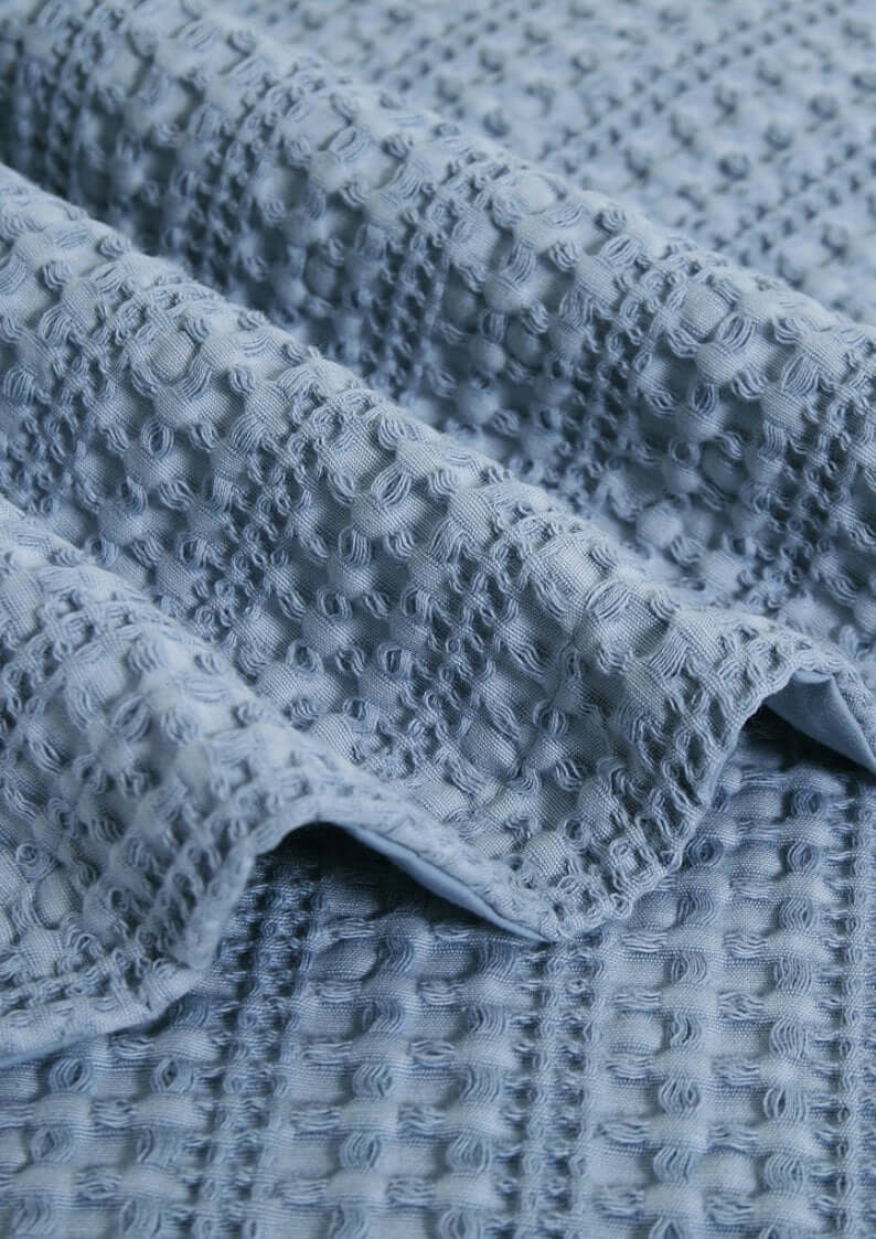 Ensemble de housse de couette SOLENE ( bleu  ) Housse de couette  ,disponible chez Literie-Déco et moi 