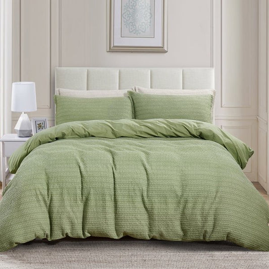 Ensemble de housse de couette SOLENE ( Vert Sauge ) - Housse de couette Daniadown - $174.99! Literie-Déco et moi 