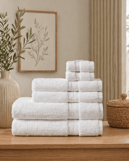 Ensemble de serviettes Aurora ( Blanc ) - serviettes de bain Literie & Déco et moi - $94.99! Literie-Déco et moi 