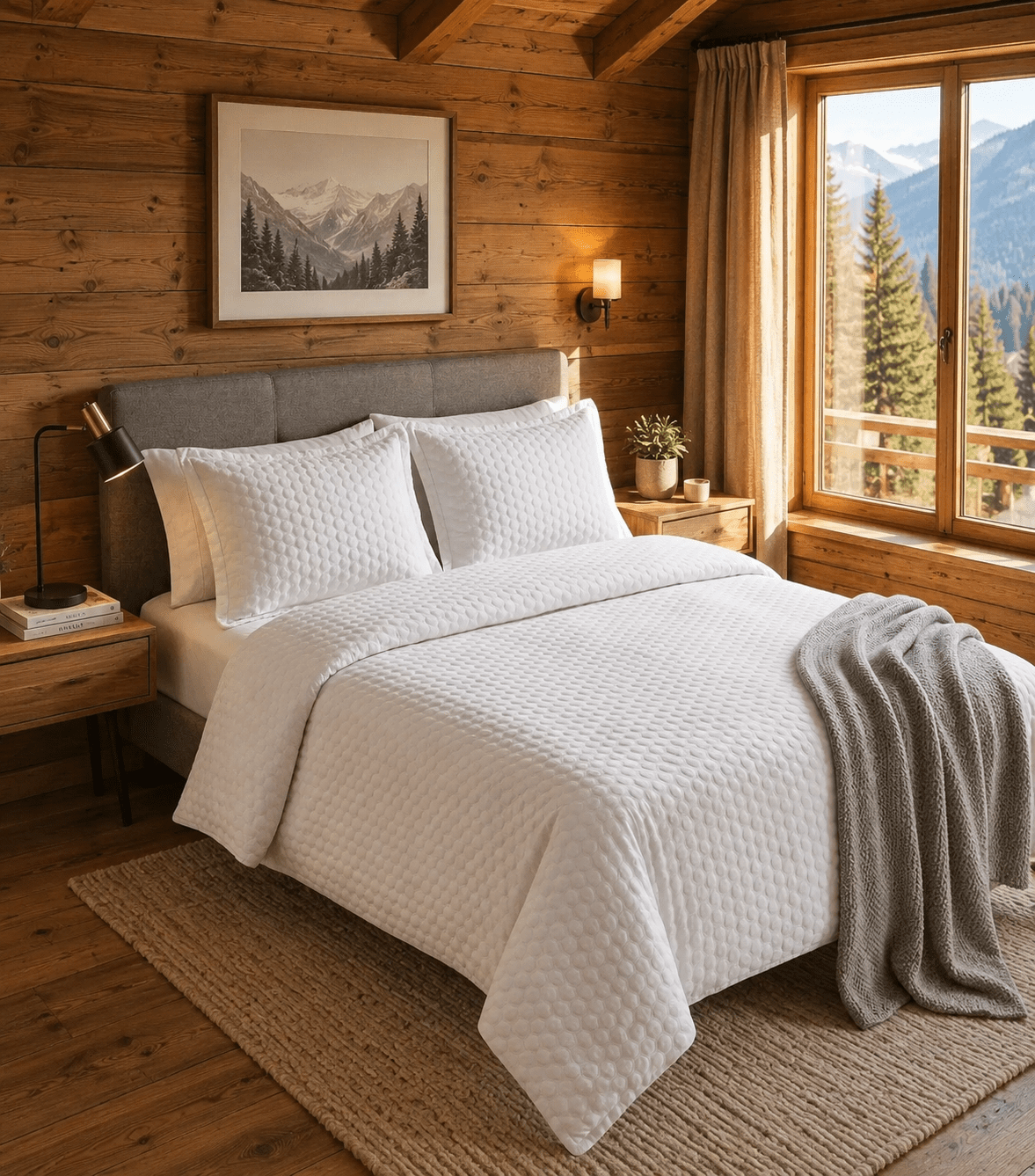 FAIT AU QUÉBEC-Ensemble housse de couette NINA - Housse de couette CHÉNÉ - $299.99! Literie-Déco et moi 