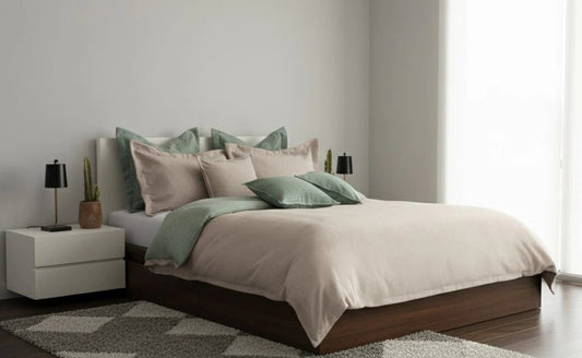 (FAIT AU QUÉBEC) - Ensemble housse de couette TROYA - Housse de couette Chéné-Sasseville - $249.99! Literie-Déco et moi 