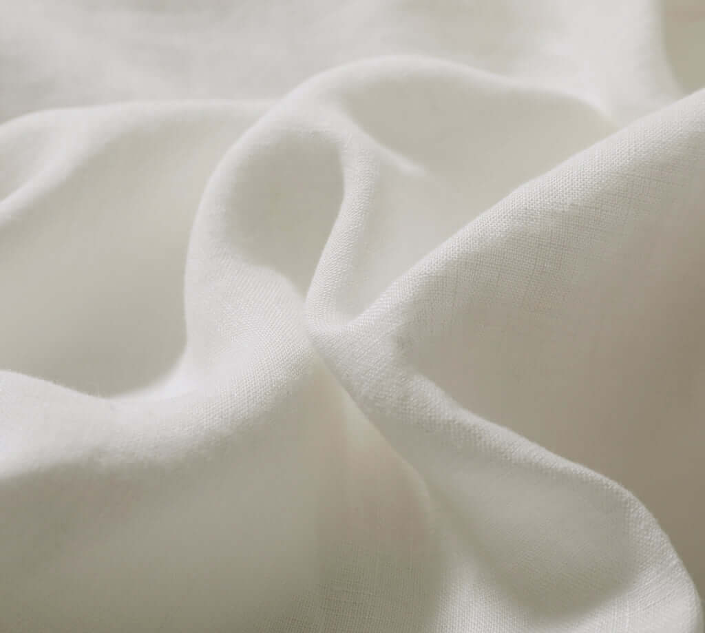 Ensemble draps en LIN ( Blanc ) Draps  ,disponible chez Literie-Déco et moi 