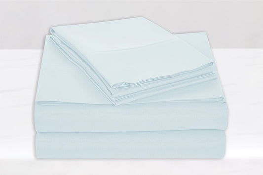 Ensemble draps en coton Chroma ( Aqua ) - Draps rjs trading - $104.99! Literie-Déco et moi 