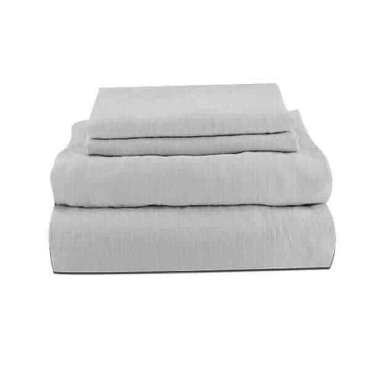 Ensemble draps en LIN Draps  ,disponible chez Literie-Déco et moi 