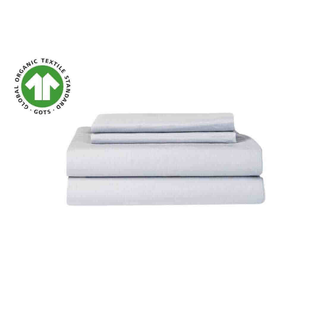Ensemble draps en percale biologique ( 10 teintes disponibles ) - Literie - Déco et moi