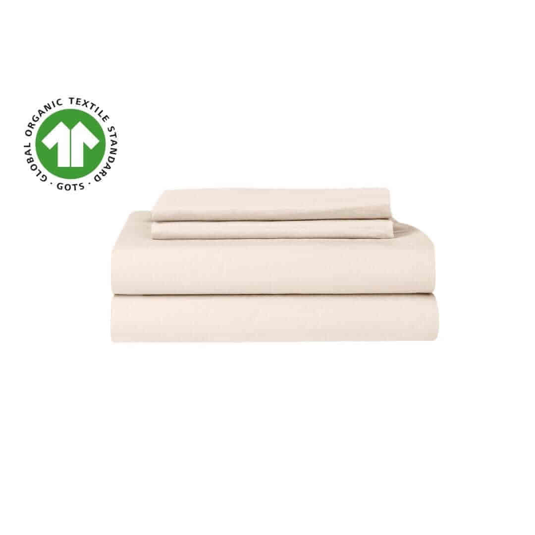 Ensemble draps en percale biologique ( 10 teintes disponibles ) Draps  ,disponible chez Literie-Déco et moi 