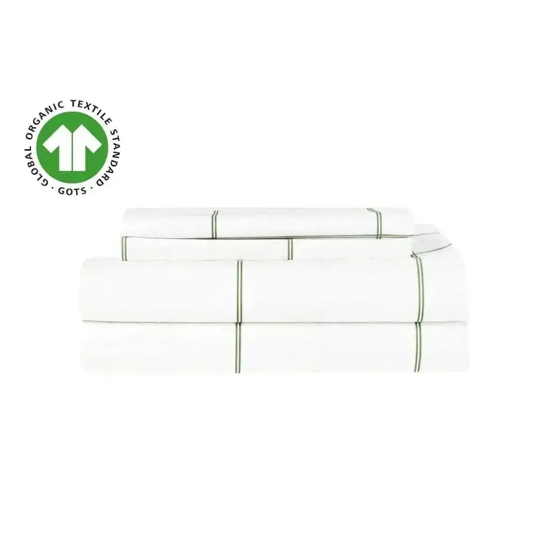 Ensemble draps en percale biologique ( 10 teintes disponibles ) - Literie - Déco et moi