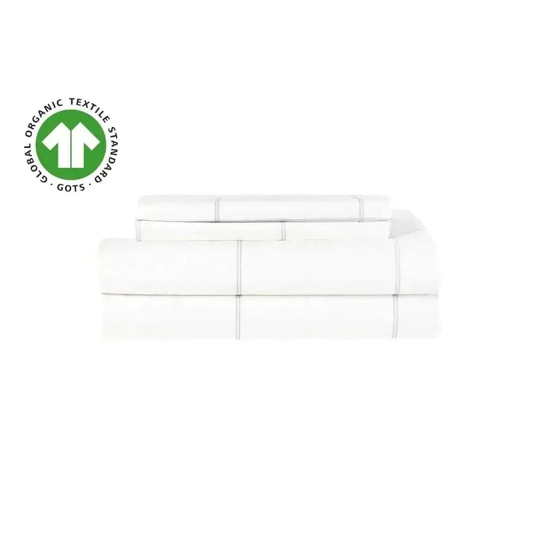 Ensemble draps en percale biologique ( 10 teintes disponibles ) - Literie - Déco et moi
