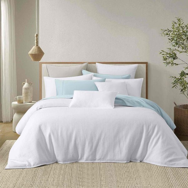 Ensemble housse de couette CHAUCER ( Blanc ) - Couvre-lit Daniadown - Literie-Déco et moi 