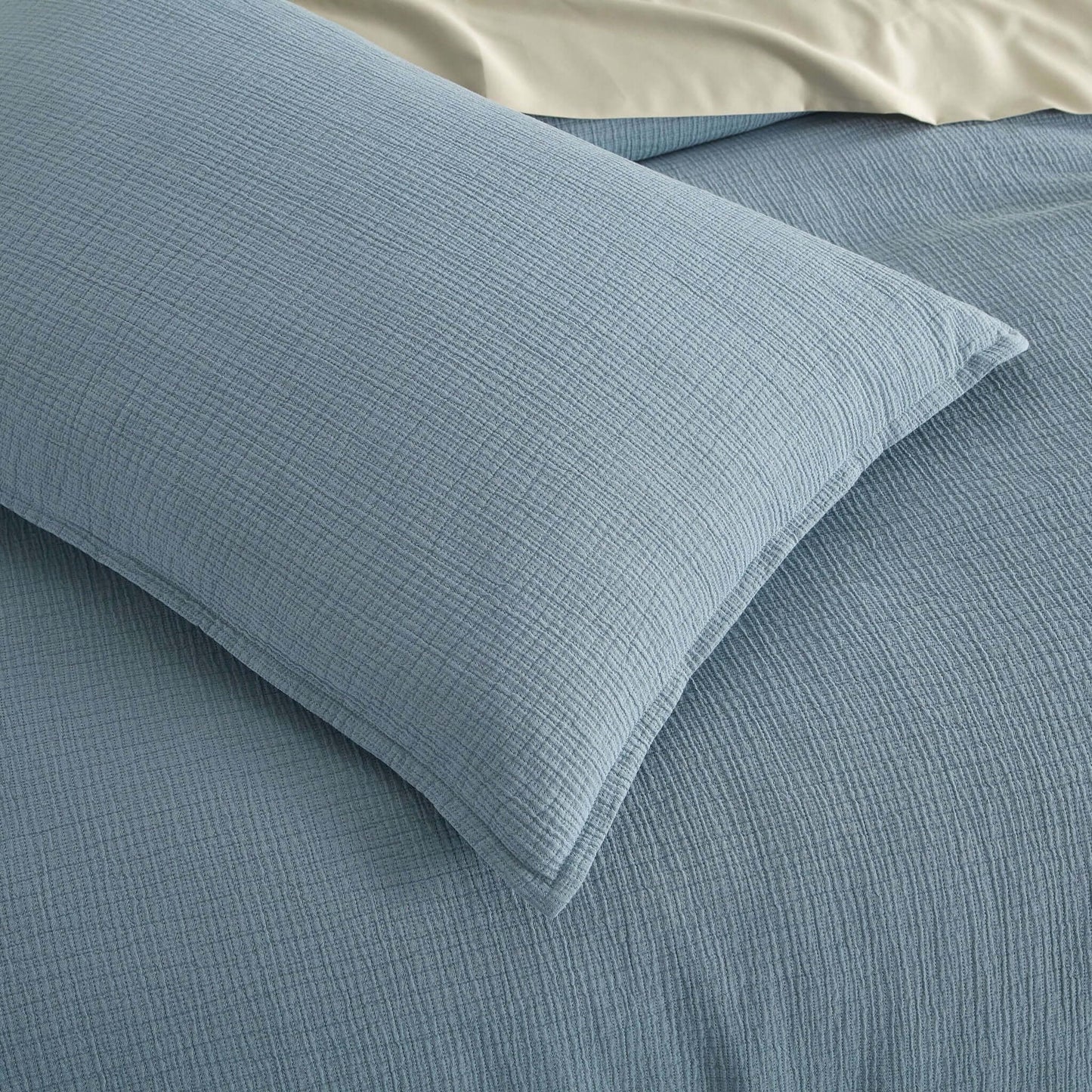 Ensemble housse de couette  CHAUCER ( Danube bleu ) - Couvre-lit Daniadown - Literie-Déco et moi 