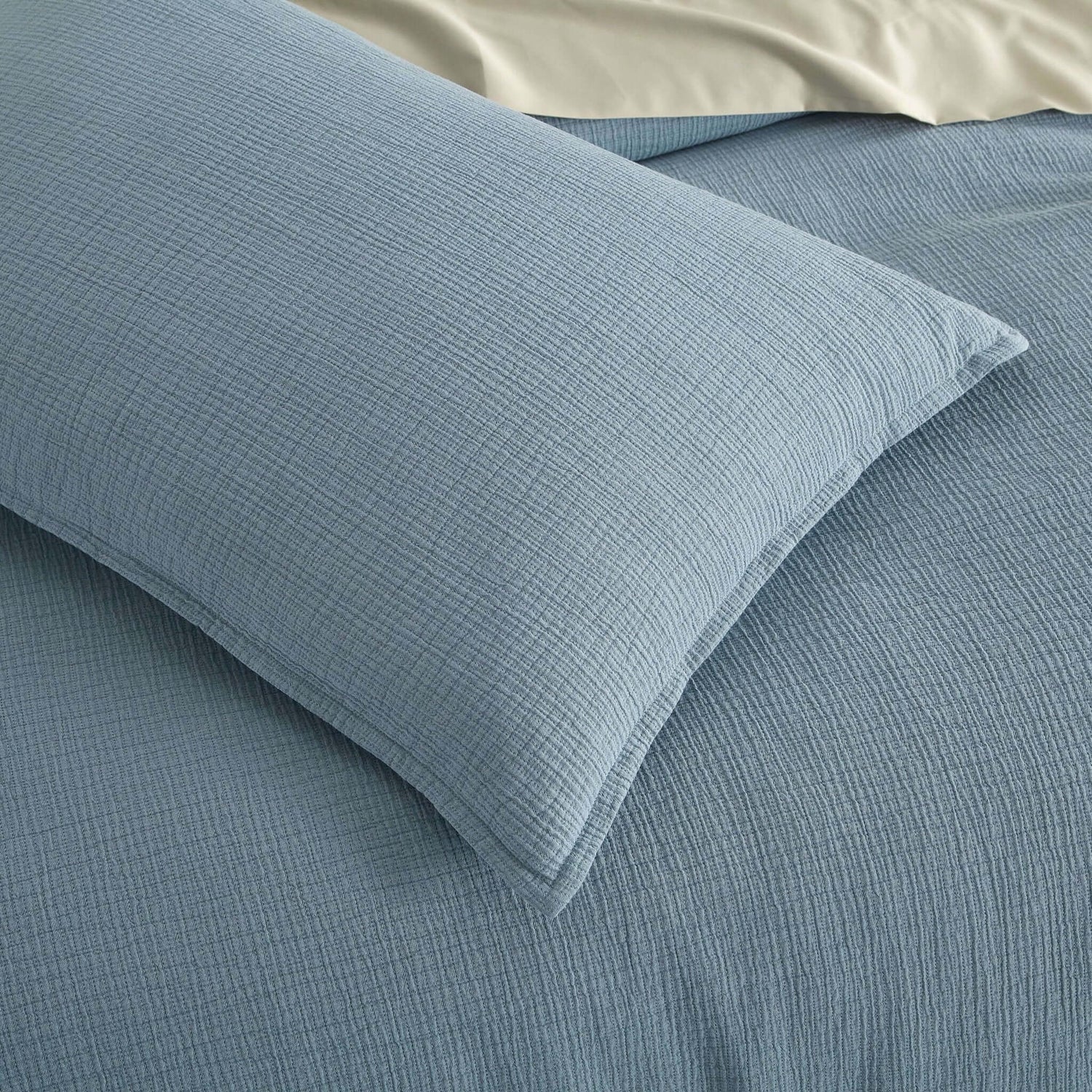 Ensemble housse de couette  CHAUCER ( Danube bleu ) - Couvre-lit Daniadown - Literie-Déco et moi 