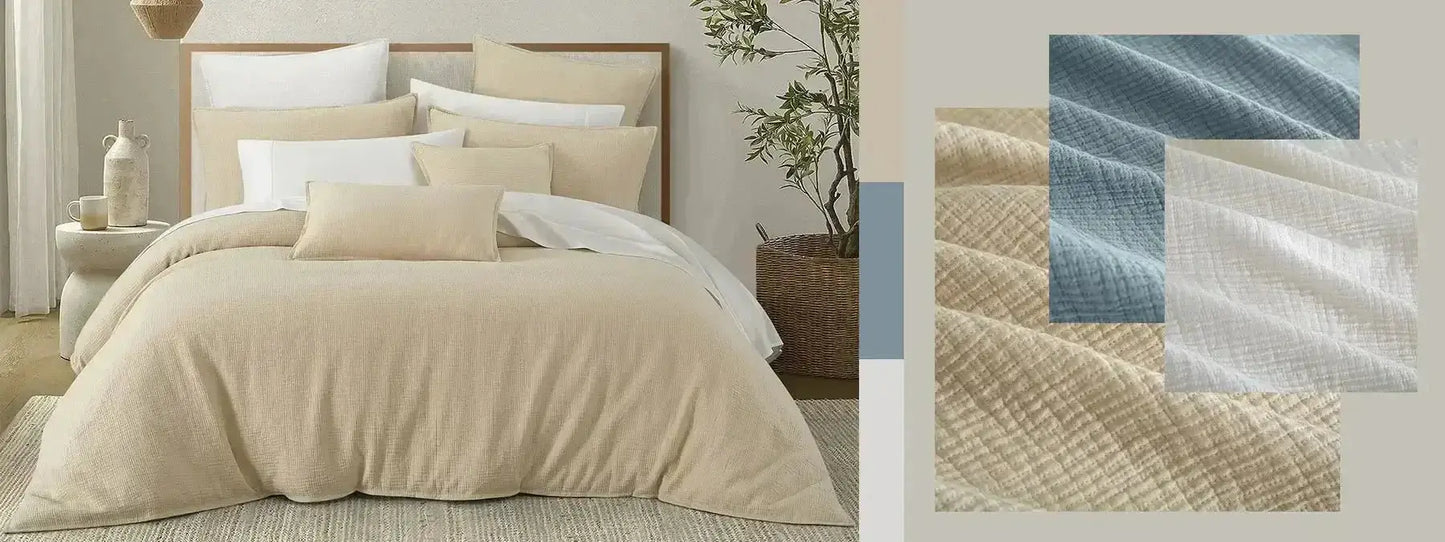 Ensemble housse de couette CHAUCER ( Latte ) - Literie - Déco et moi