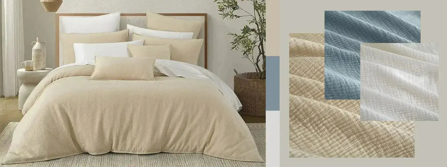 Ensemble housse de couette CHAUCER ( Latte ) - Literie - Déco et moi