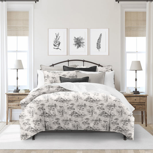 FABRIQUÉ AU CANADA-Modèle DONTE GREY -Par Colcha Linens - Douillette, Couvre-lit, Housse de couette Colcha Linens - $389.99! Literie-Déco et moi 