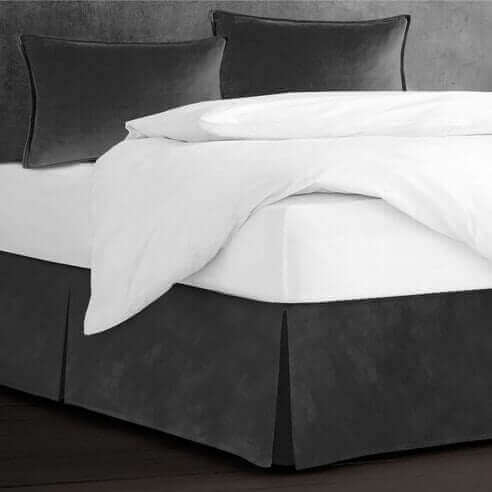 FAIT AU CANADA- Ensemble 3 pièces- VELOURS CASCADE( GRIS) - Par Colcha Linens - Douillette, Couvre-lit, Housse de couette Colcha Linens - Literie-Déco et moi 