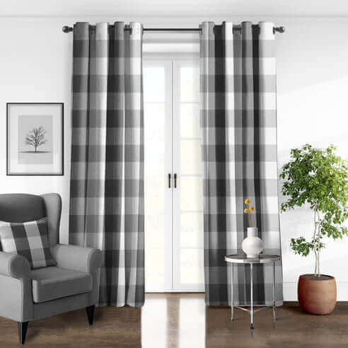 FAIT AU CANADA- Ensemble 3 pièces - WALKER BUFFALO (Gris) - Par Colcha Linens - Douillette, Couvre-lit, Housse de couette Colcha Linens - Literie-Déco et moi 