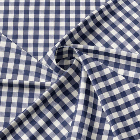 FAIT AU CANADA - Ensemble 3 pièces - WALKER CHECK (Indigo) - Par Colcha Linens - Literie - Déco et moi