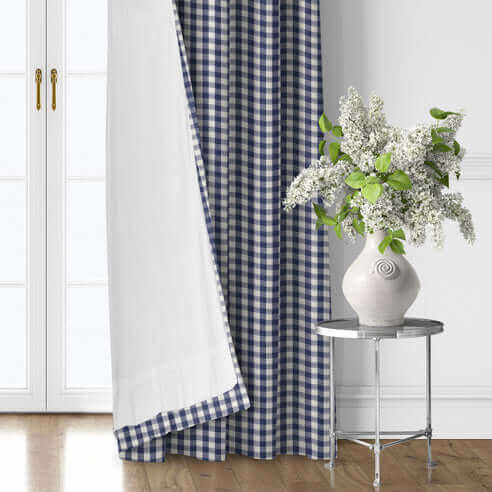 FAIT AU CANADA- Ensemble 3 pièces- WALKER CHECK (Indigo) - Par Colcha Linens - Douillette, Couvre-lit, Housse de couette Colcha Linens - Literie-Déco et moi 