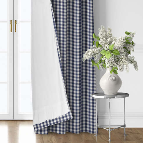 FAIT AU CANADA- Ensemble 3 pièces- WALKER CHECK (Indigo) - Par Colcha Linens Douillette, Couvre-lit, Housse de couette  ,disponible chez Literie-Déco et moi 