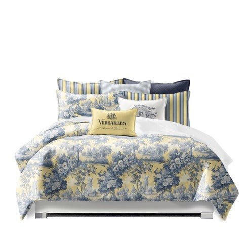 FAIT AU CANADA- Ensemble 8 pièces- GIVERNY TOILE - Par Cocha Linens - Douillette, Couvre-lit, Housse de couette Colcha Linens - $759.99! Literie-Déco et moi 