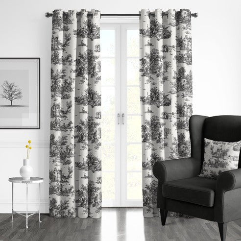 (FAIT AU CANADA)-JARDIN DU JOUY ( Ébène )-Par Colcha Linens - Douillette Colcha Linens - Literie-Déco et moi 