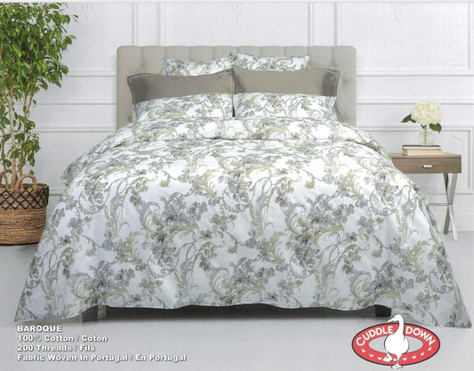 (Fait au Canada) Ensemble de housse de couette Baroque- Par Cuddle Down Housse de couette ,disponible chez Literie-Déco et moi