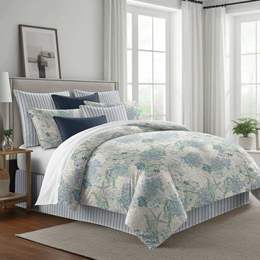 FAIT AU CANADA-Ensemble de literie SOUS LA MER OCÉAN-Par Colcha Linens Douillette, Couvre-lit, Housse de couette ,disponible chez Literie-Déco et moi