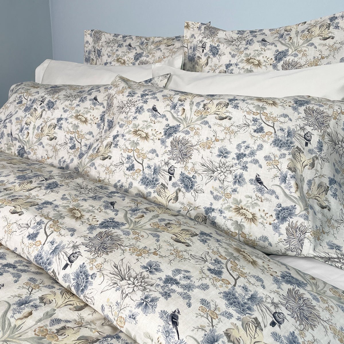 ( Fait au Canada ) Housse de couette BLUE BIRD- Par Cuddle Down - Housse de couette Cuddle Down - Literie-Déco et moi 