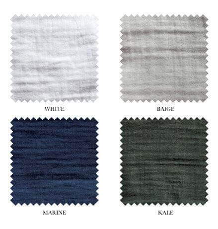 ( Fait au Canada ) Housse de couette en coton CRINKLE ( 4 teintes disponibles ) - Housse de couette cuddle down - Literie-Déco et moi 
