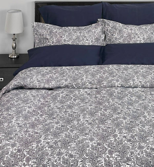 ( Fait au Canada ) Housse de couette MARINE PAISLEY- Par Cuddle Down - Housse de couette Cuddle Down - Literie-Déco et moi
