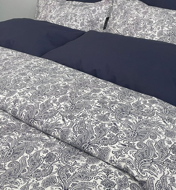 ( Fait au Canada ) Housse de couette MARINE PAISLEY- Par Cuddle Down - Housse de couette Cuddle Down - Literie-Déco et moi 