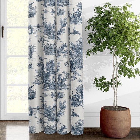 (FAIT AU CANADA)-JARDIN DU JOUY(Indigo)-Par Colcha Linens - Douillette Colcha Linens - $389.99! Literie-Déco et moi 