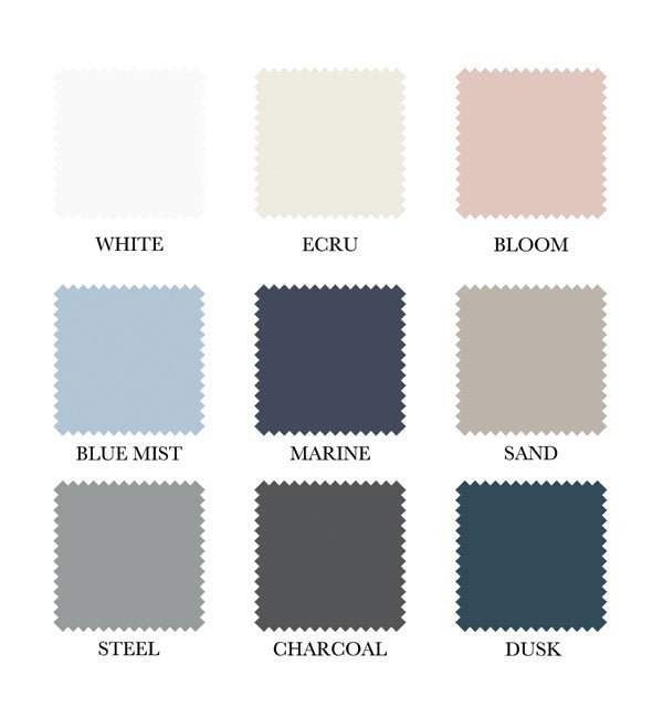 (Fait au Canada) Jupe de lit en 100% coton ( 500 fils )IMPRESSIONS-Par Cuddle Down (8 teintes disponibles) - DRAPS Cuddle Down - Literie-Déco et moi 