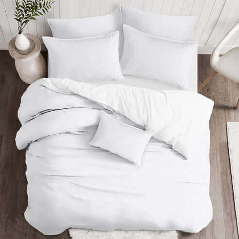 FAIT AU CANADA- Modèle ADRIANNE ( Blanc) - Par Colcha Linens - Douillette, Couvre-lit, Housse de couette Colcha Linens - Literie-Déco et moi 