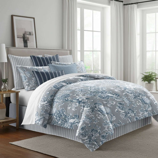 FAIT AU CANADA- Modèle  ALEXANDRIA SHADOW - Par Colcha Linens Douillette, Couvre-lit, Housse de couette  ,disponible chez Literie-Déco et moi 