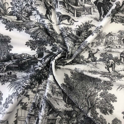 FAIT AU CANADA - Modèle AU VILLAGE ( Ébene ) - Par Colcha Linens - Literie - Déco et moi