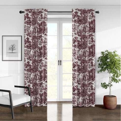 FAIT AU CANADA- Modèle AU VILLAGE ( Merlot ) - Par Colcha Linens - Douillette, Couvre-lit, Housse de couette Colcha Linens - Literie-Déco et moi 
