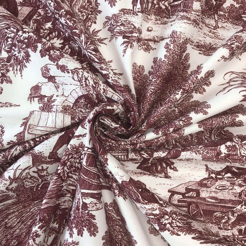 FAIT AU CANADA- Modèle AU VILLAGE ( Merlot ) - Par Colcha Linens - Douillette, Couvre-lit, Housse de couette Colcha Linens - Literie-Déco et moi 