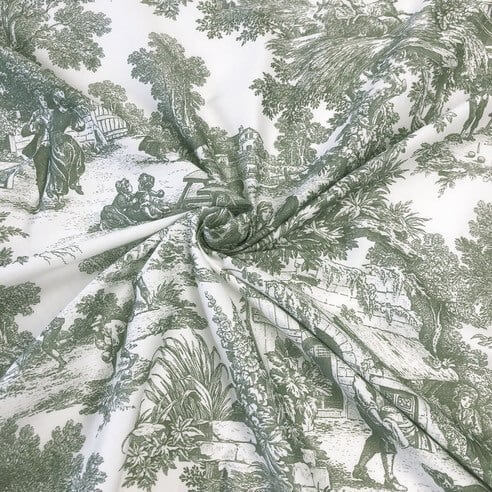 FAIT AU CANADA- Modèle AU VILLAGE ( Vert ) - Par Colcha Linens - Douillette, Couvre-lit, Housse de couette Colcha Linens - Literie-Déco et moi 
