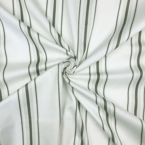 FAIT AU CANADA- Modèle AUGUST STRIPE ( Vert) - Par Colcha Linens Douillette, Couvre-lit, Housse de couette  ,disponible chez Literie-Déco et moi 