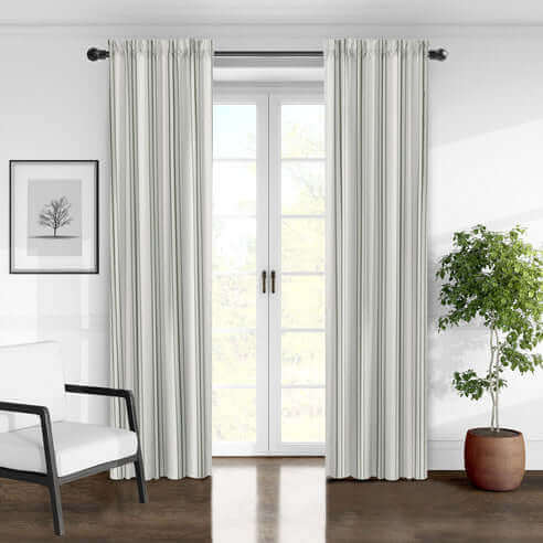 FAIT AU CANADA-Modèle AUGUST STRIPE (Vert) -Par Colcha Linens Douillette, Couvre-lit, Housse de couette  ,disponible chez Literie-Déco et moi 