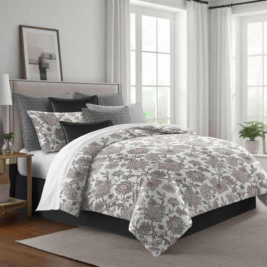 FAIT AU CANADA- Modèle BRONTE  ( Ivoire ) - Par Colcha Linens - Douillette, Couvre-lit, Housse de couette Colcha Linens - $479.99! Literie-Déco et moi 